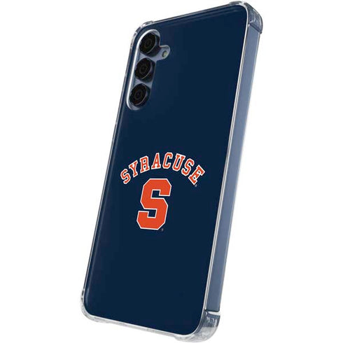 Syracuse University S Blue Galaxy A35 5G Clear Case